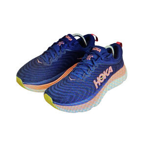 Hoka One One Navy and Coral Running Shoes